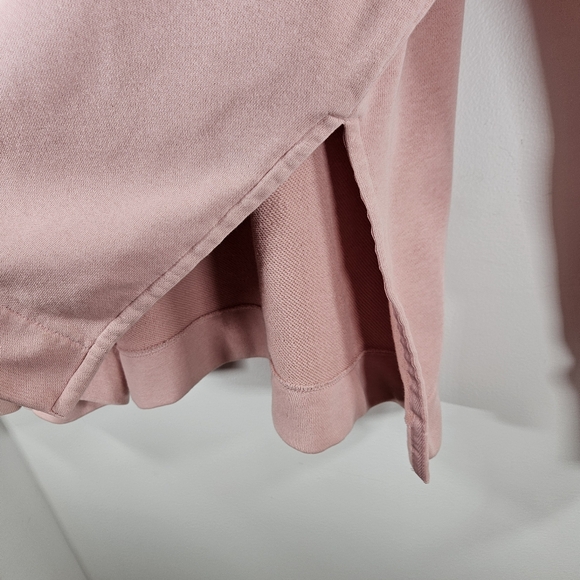 Adidas Pink & White Terry Crop Hoodie - Picture 7 of 13